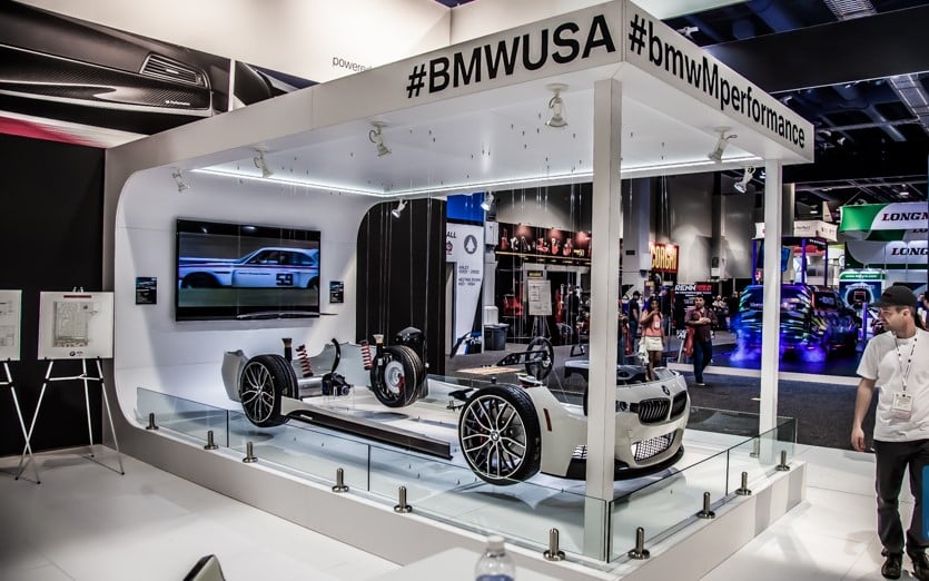 Custom platform display for car show