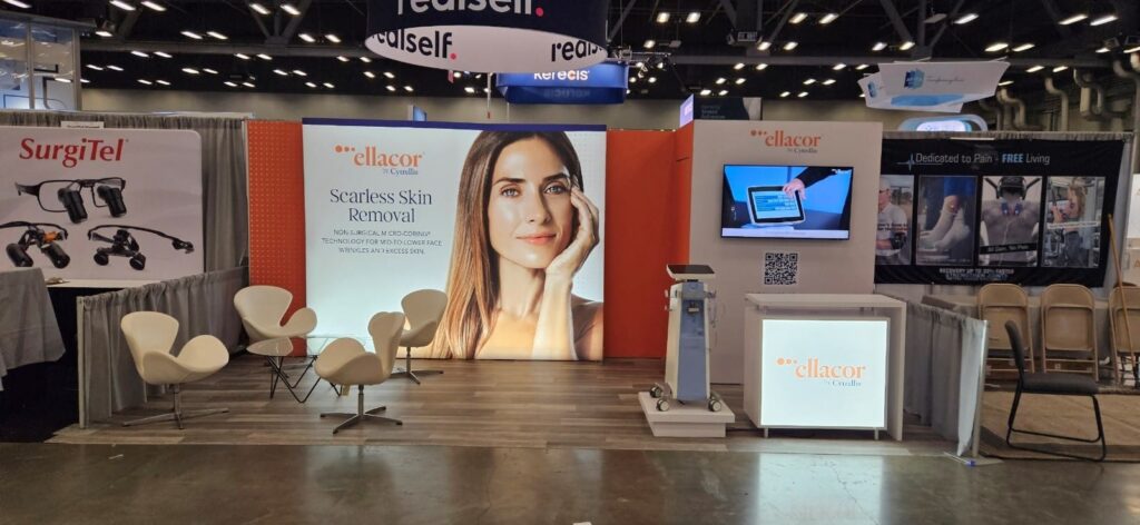 Custom exhibit at dermatology expo